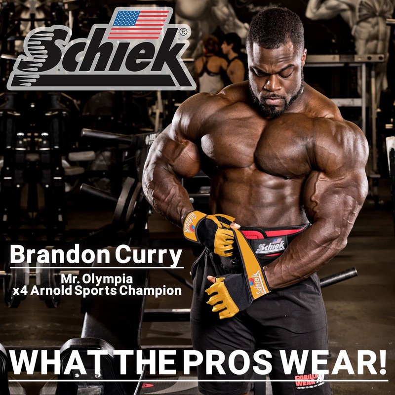 Schiek Sport Model 415 Power Lifting Fingerless Glove - Long Lasting Weight Lifting Grip Gloves