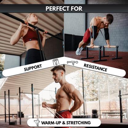 GORNATION Resistance Bands, Elastic Bands, Exersice Band, Pull Up Bands, Gymnastics Equipment for Home Workouts, Equipment for Fitness, Calisthenics & Gym, Resistance Bands Single & Set (Door Anchor)