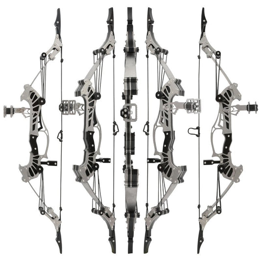ZSHJGJR 6"/7.4"/7.9"/8.6"/8.8"/9.5"/16" Compound Bow Set Training Bow RH/LH for Archery Outdoor Sports Hunting Shooting Practice Cool Stuff Entertainment Fun Gift (16 inch Bow)