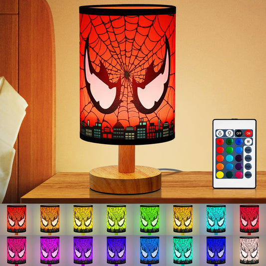 CIFNUH Bedside Table Lamp - 16 Color LED Dimmable Kids Night Light with Remote Control, Desk Lamp for Kids Room Desk Reading Bedroom Night Stand Decor Children's Unique Birthday Christmas Gifts