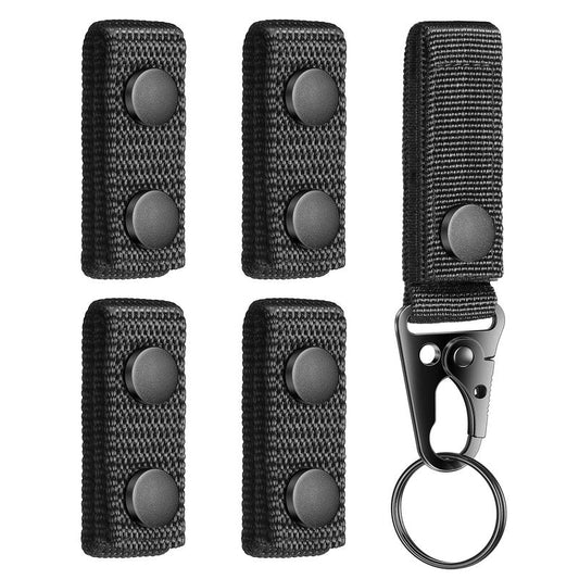 Mihoutal 5 Pcs Belt Keepers for Duty Belt, Nylon Basketweave Belt Keepers for 2" Wide Police, Law Enforcement, Correctional Officer, Molle Battle and Tactical Belts