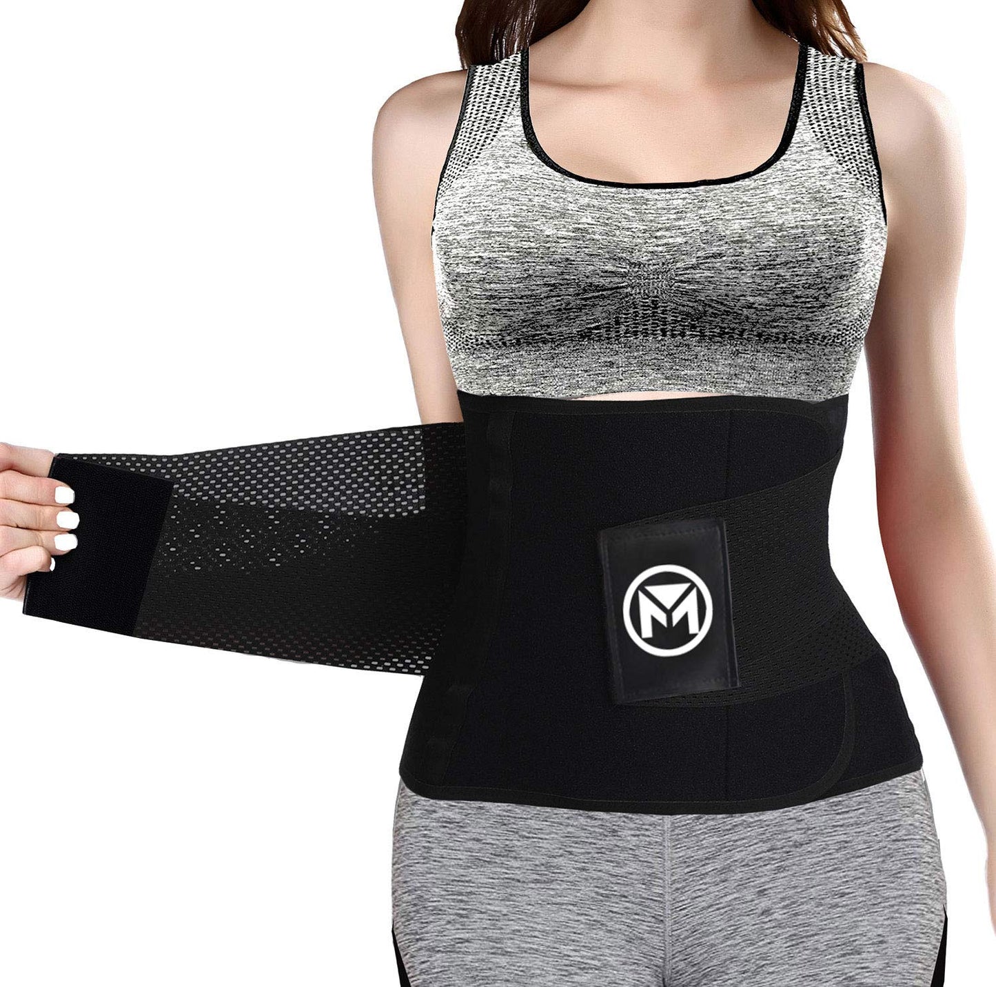 Moolida Waist Trainer for Women Waist Trimmer Workout Fitness Back Support (Hotpink,Small)