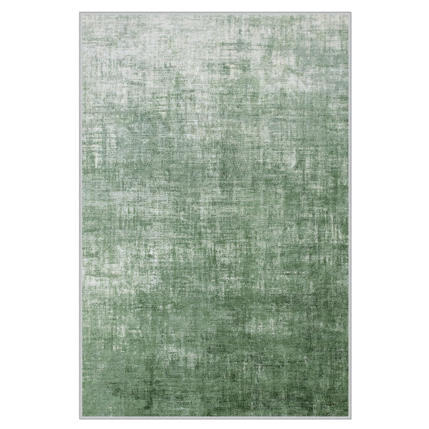 Lahome Green 6x9 Area Rugs Boho Washable Rugs for Living Room, Modern Abstract Rugs for Bedroom, Ombre Non-Slip Throw Dining Room Rug Carpet for Playroom Office Nursery(6'x9',Green)