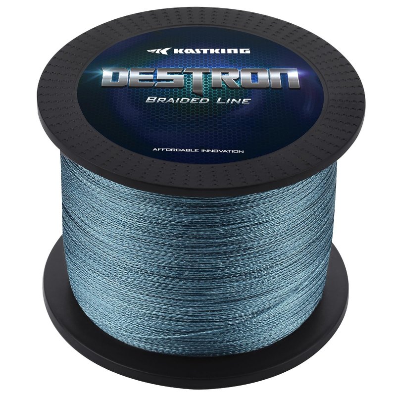 KastKing Destron Braided Fishing Line, Gray, 4 Stands, 20LB, 150Yds