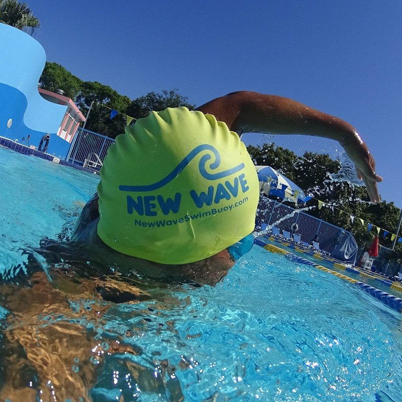 New Wave Swim Cap - Silicone (Yellow)
