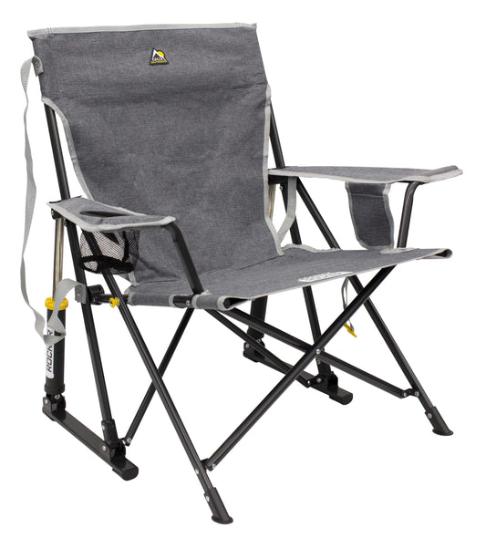 GCI OUTDOOR Kickback Rocker Outdoor Rocking Chair with Beverage Holder