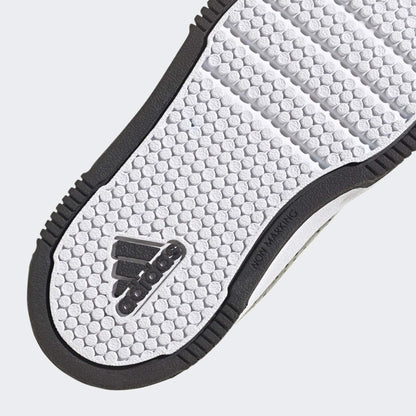 adidas Boy's Unisex Kids Tensaur Hook and Loop Shoes Running, Cloud White/Core Black, 8 UK Child