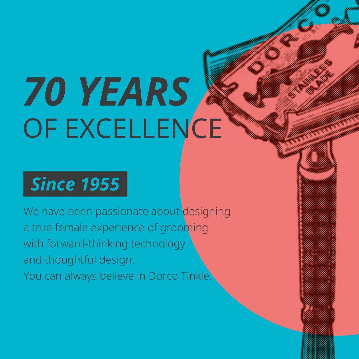 DORCO Line-Up Razor for Men - Ultimate Grooming Tool for Mustache & Beard (2 Pack)