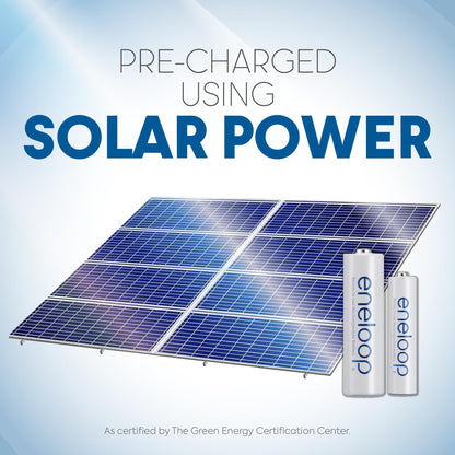 Panasonic BK-4MCCA16FA eneloop AAA 2100 Cycle Ni-MH Pre-Charged Rechargeable Batteries, 16 Pack