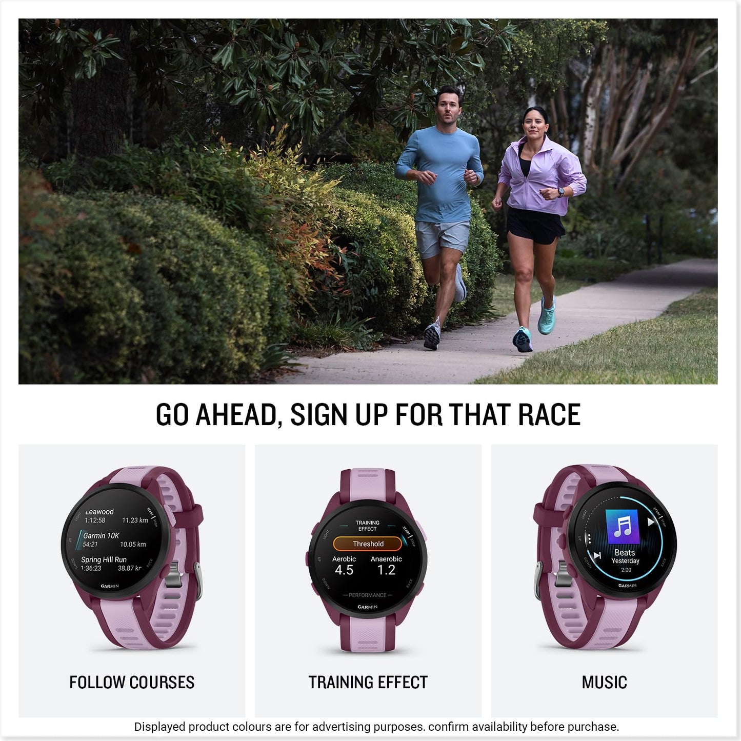 Garmin Forerunner 165 Music GPS 43mm Running Smartwatch, Lightweight, AMOLED Touchscreen, Advanced Training & Insights, Safety & Tracking Features, up to 11 days Battery Life, Black