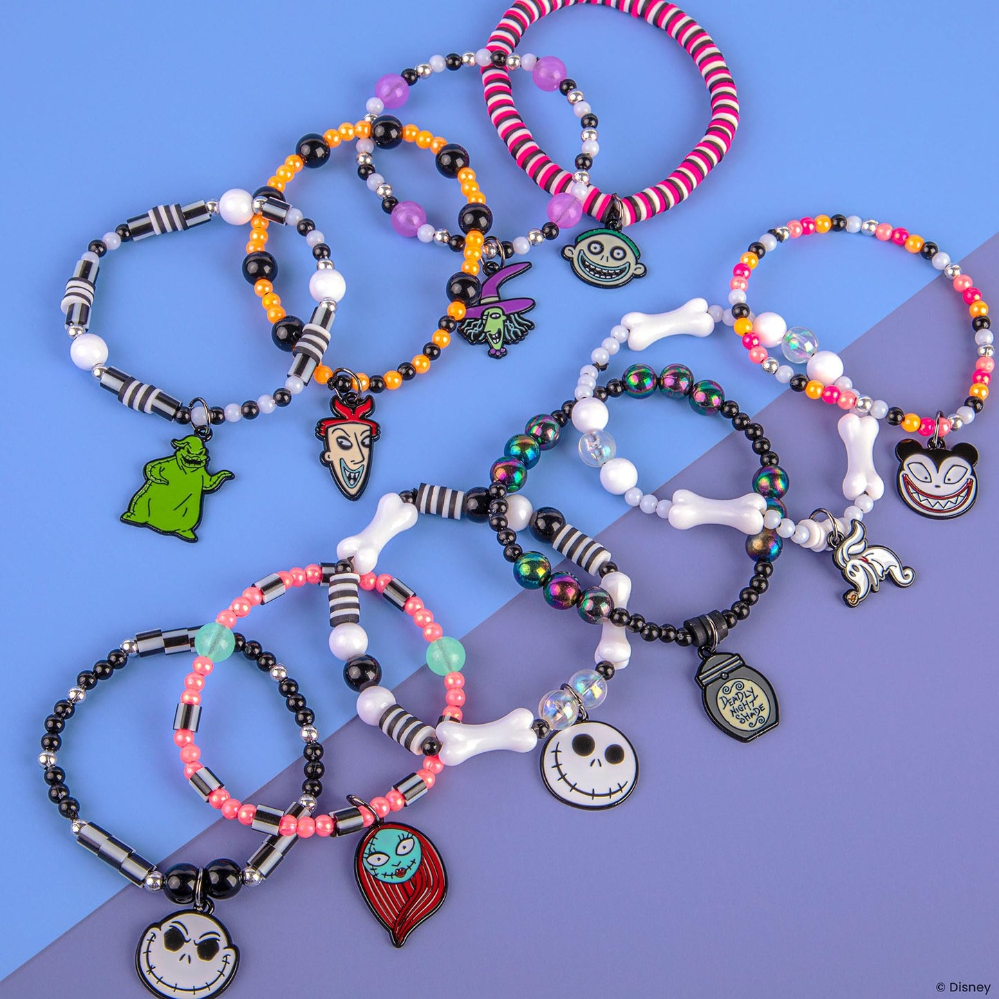 Fashion Angels Disney Tim Burton's The Nightmare Before Christmas Sweet & Scary Jewelry Kit, Includes 800+ Beads, Trendy DIY Jewelry Kit for Tweens & Teens