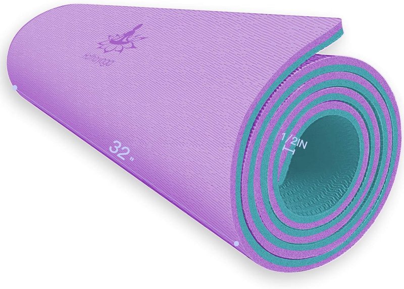 Extra Thick TPE Yoga Mat - Eco-Friendly, Anti-Tear Design | 72" x 32" x 1/2" for Home & Travel