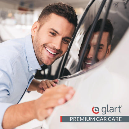 Glart 44WG Car Drying Towel XXL 90x60 cm - Microfiber Polishing Cloth Orange - Large Absorbent and Cleaning Cloth for Car, Motorcycle, Boat, Household - Soft, Paint-Friendly, Lint-Free.