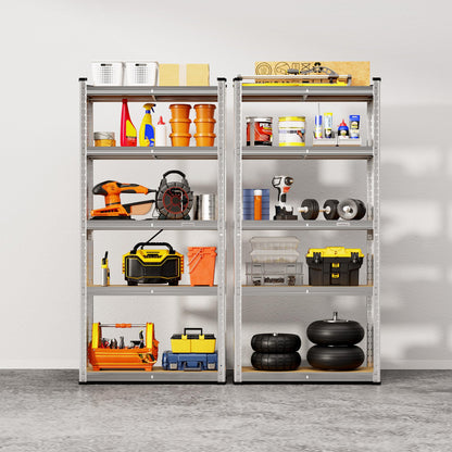 VonHaus Garage Shelving Units - Heavy Duty Racking for Home, Office, Shed and Garage Storage - 5-Tier Shelving Units for Storage, 175kg Capacity Per Shelf - 1.5m Racking