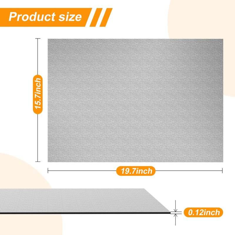 Wiojtry Mini Stair Stepper Mats, Double Non-Slip Workout Mat for Ellipse Leg Exerciser, Ellipse Machine Mat, Exercise Mat for Under Desk Ellipticals, Suitable for Electric Seated Foot Pedal Exerciser