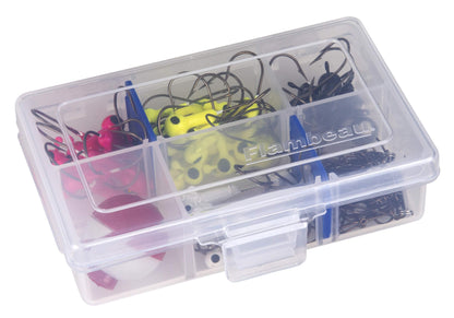 Flambeau Outdoors Tackle Box 1002 Fishing - Includes 2 Dividers, 6 Compartments, Clear Fishing Lure Organizer, Tuff Tainer with Zerust Anti-Rust Dividers