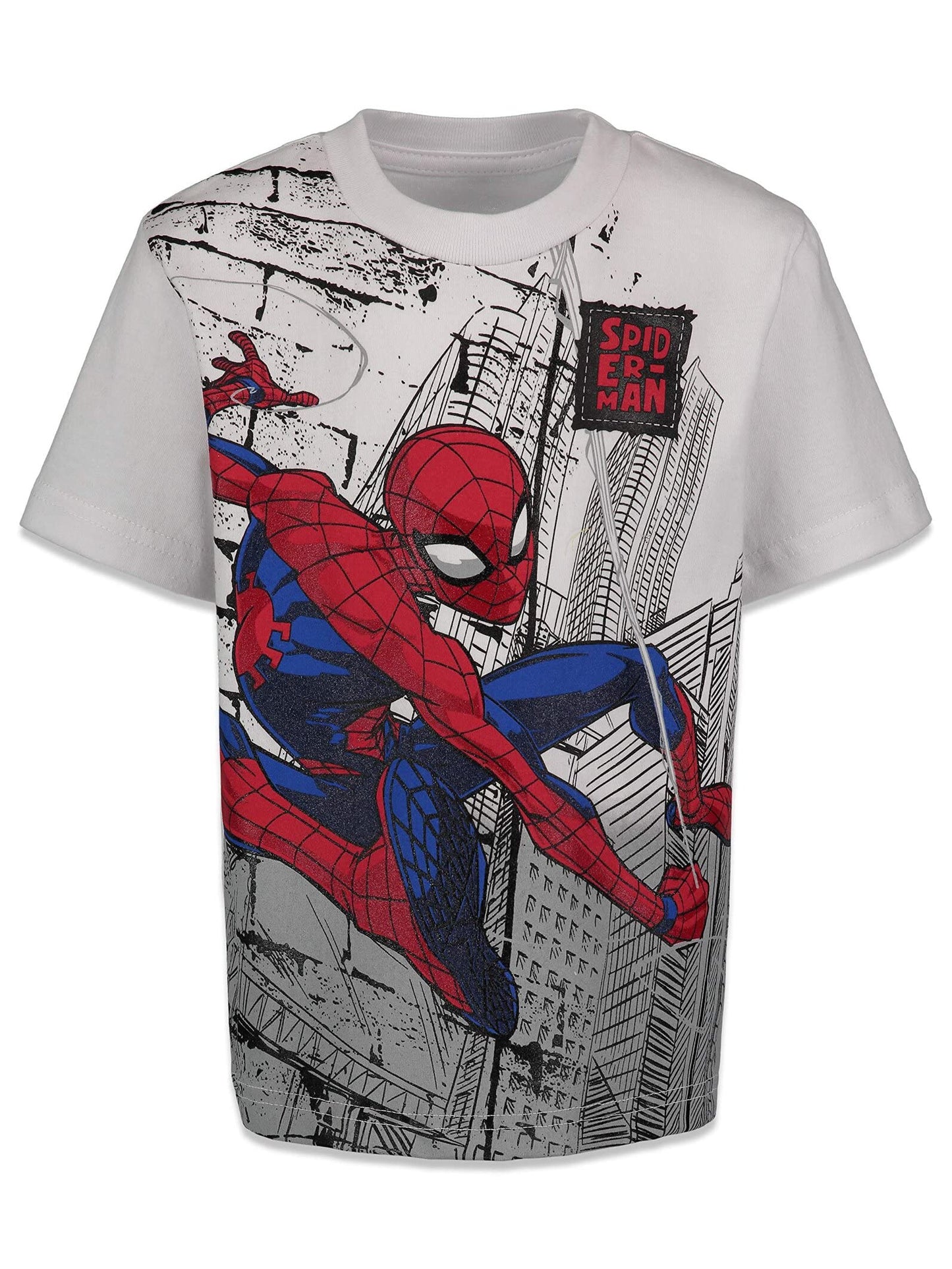 Marvel Spider-Man Toddler Boys 4 Pack T-Shirts Spiderman 5T