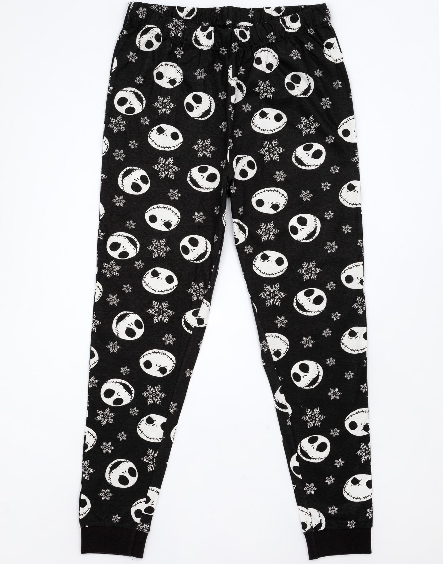 Disney The Nightmare Before Christmas Womens Pajamas | Jack Skellington Sally Halloween Matching Long Sleeve Long Leg PJ Set