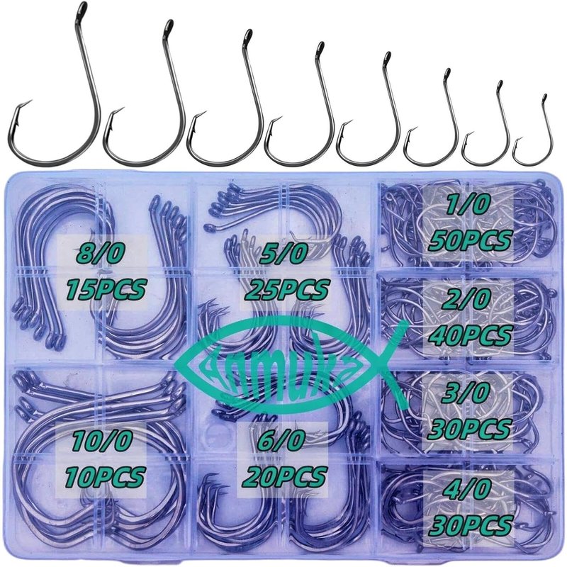 Fishing Circle Hooks - 2X Strong Octopus & Catfish Hooks Set | 170PCS/220PCS for Saltwater & Freshwater