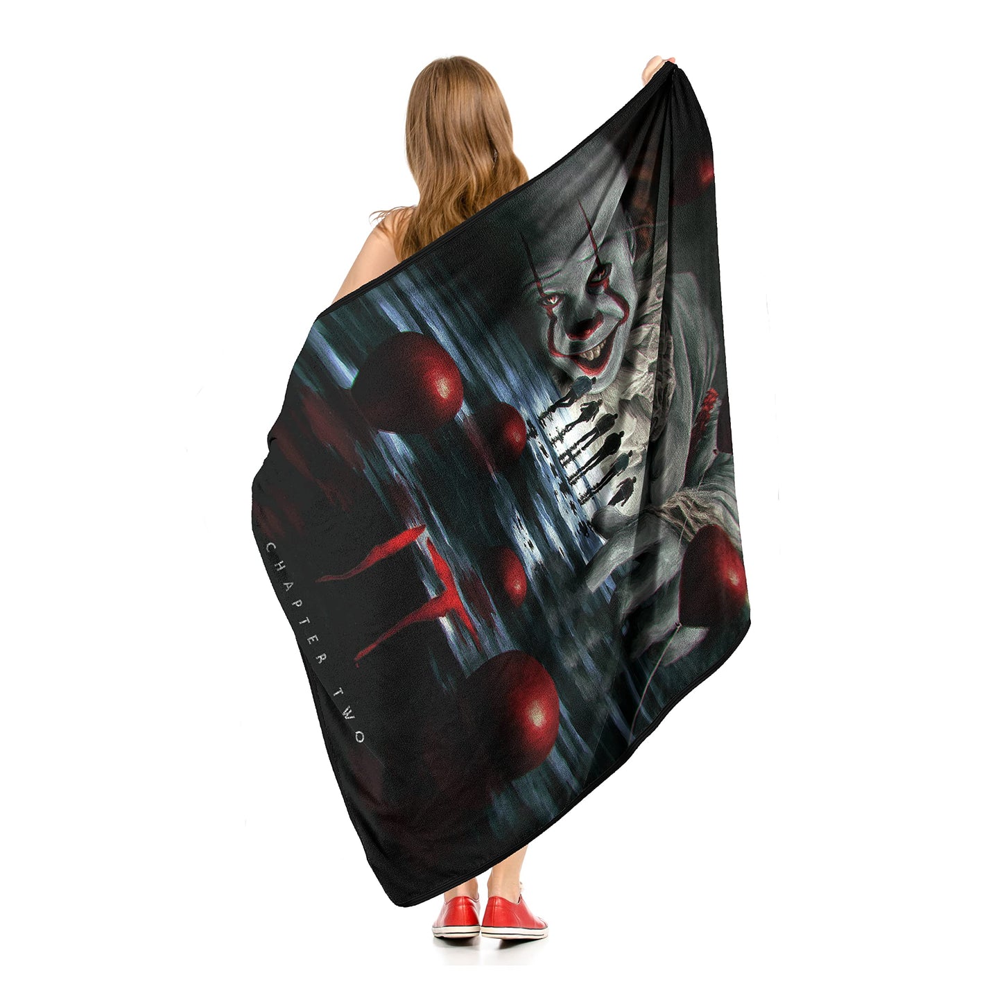 Northwest IT Chapter 2 Micro Raschel Throw Blanket, 46" x 60", Pennywise Hallucination