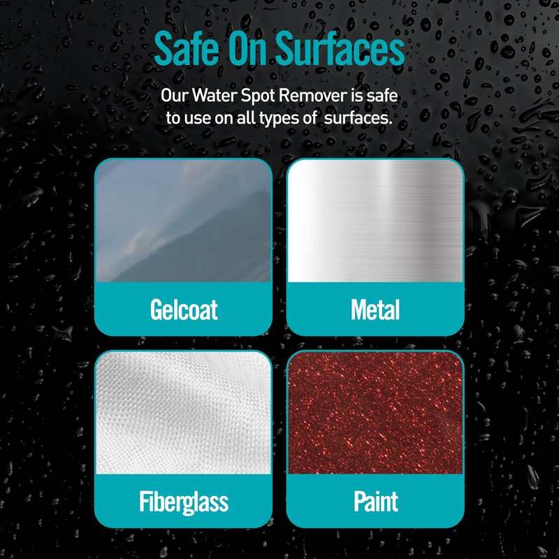 Seipel Marine Boat Water Spot Remover 32oz – Marine Hard Water Stain Remover & Sealant – Removes Calcium, Mineral Deposits & Spots – Safe for Gel Coat, Fiberglass & Paint