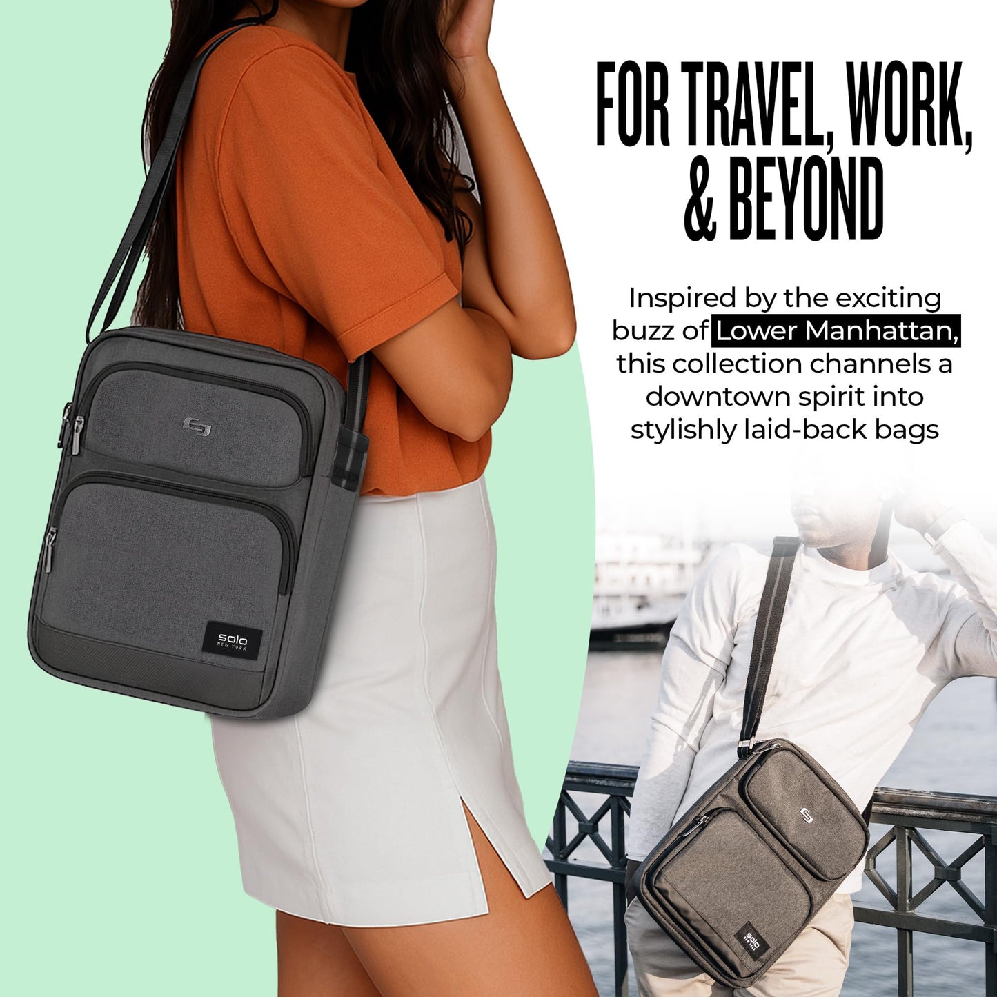 SOLO New York Ludlow Universal Tablet Sling Tote