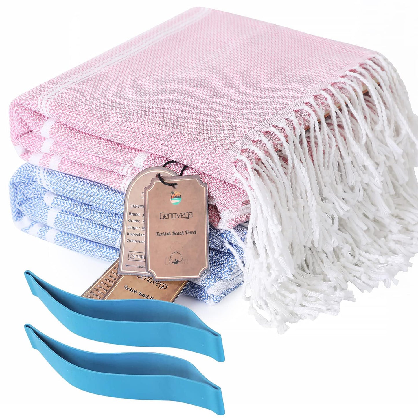 2 Packs Turkish Beach Pool Towels Sandproof Thin Lightweight Fast Drying Compact XL Large Big Wide Long Lounge Chair Cover Sandless Camping Blanket Gear Stuff Necessities Toallas de Playa Women Gifts