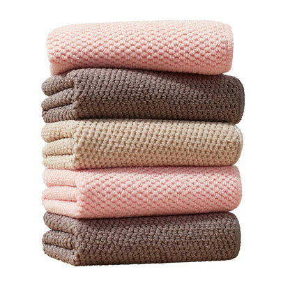 JOYMOOP Microfiber Cleaning Cloth, Soft Absorbent Cloth, Multi-Purpose Cleaning Cloth, Highly Absorbent Cleaning Rags, Lint-Free, Streak-Free Cleaning Cloths for Kitchen Home Office, 5Pcs