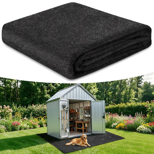 All-Weather Shed Floor Mat - for Outdoor Storage Shed and Shed with Floor, 2.5mm Thick Waterproof Design, Non-Slip, Long-Lasting Protection (5.2 * 3.2ft)