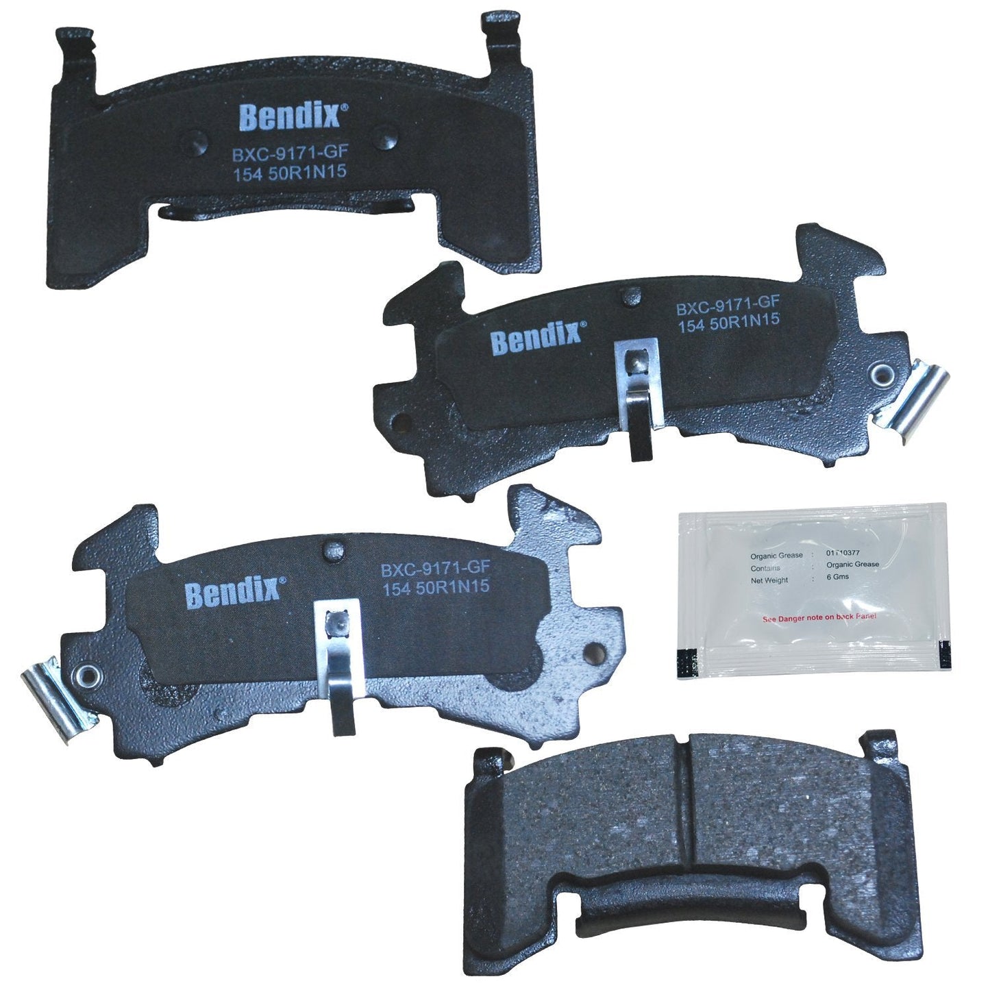 Bendix Priority1 CFC154 Disc Brake Pad Set for Avanti II,Century,LeSabre,Regal,Riviera,Commercial Chassis,DeVille,Eldorado,Fleetwood,Seville,Blazer,Camaro,El Camino,LLV,Malibu,Monte Carlo,S10,Blazer