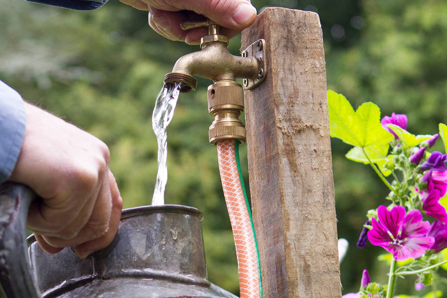 Darlac Take Anywhere Outside Tap - Solid Brass Outdoor Tap Compatible with Hose Fittings - Ideal Garden Tap for Allotments, Stables and Builder Yards - No Plumbing Required