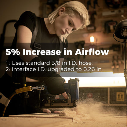 GLAHODEN Enclosed Retractable Air Hose Reel, 3/8 in x 50 Ft Hybrid Hose Air Compressor Hose Reel with 5 Ft Lead in Max 300 PSI Patented Design for Any Length Lock 180°Swivel Bracket Quick Coupler