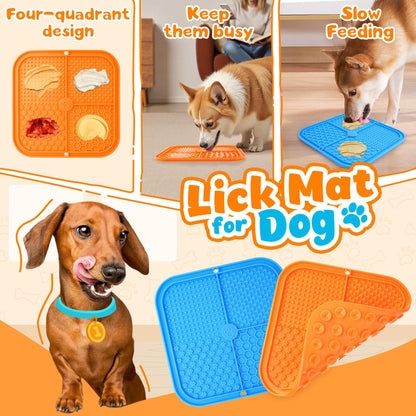 Eefitoys Advanced Dog Puzzle Toys for IQ Training & Mental Stimulation,Dog Lick Mat with Suction Cups for Anxiety Relief and Keeping Them Busy
