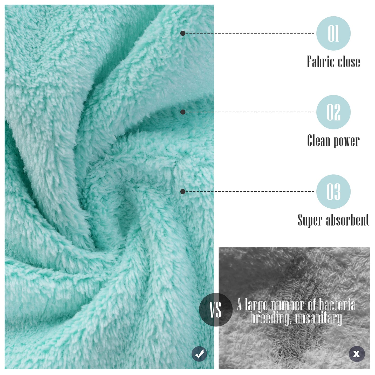 24 Count Premium Soft Makeup Remover Cloths - Microfiber Facial Cloths Fast Drying Washcloths - Highly Absorbent Makeup Remover Towel (Pink-Blue, 7x9 Inch)