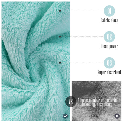 24 Count Premium Soft Makeup Remover Cloths - Microfiber Facial Cloths Fast Drying Washcloths - Highly Absorbent Makeup Remover Towel (Pink-Blue, 7x9 Inch)