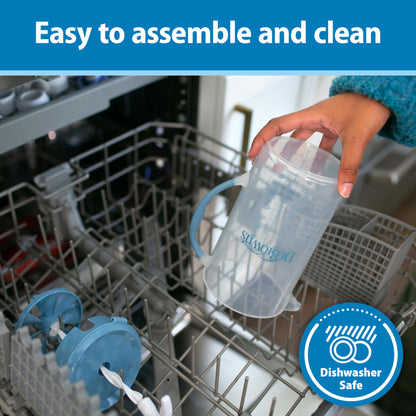 Dr. Brown's Baby Formula Mixing Pitcher with Adjustable Stopper, Locking Lid & No Drip Spout, Black, BPA Free, 36oz, 1 Pack