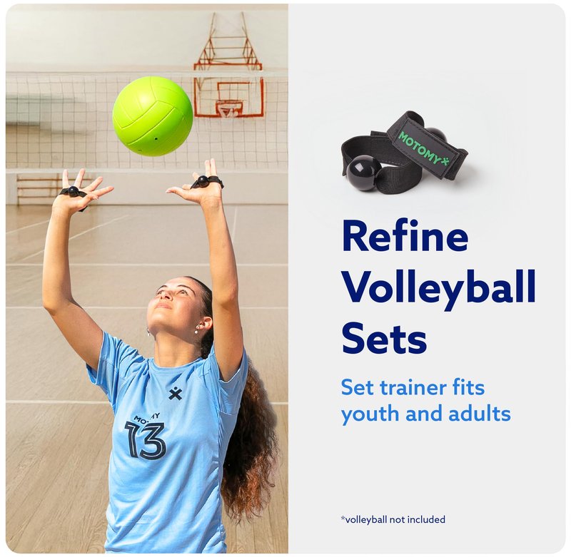 MOTOMY™ Volleyball Training Equipment Aid ‘VolleyPal’ – Solo Rebounder Trainer for Serve, Spike, Set & Pass; Indoor and Outdoor Volleyball Practice Equipment Gear, Volleyball Gifts for Teen Girls