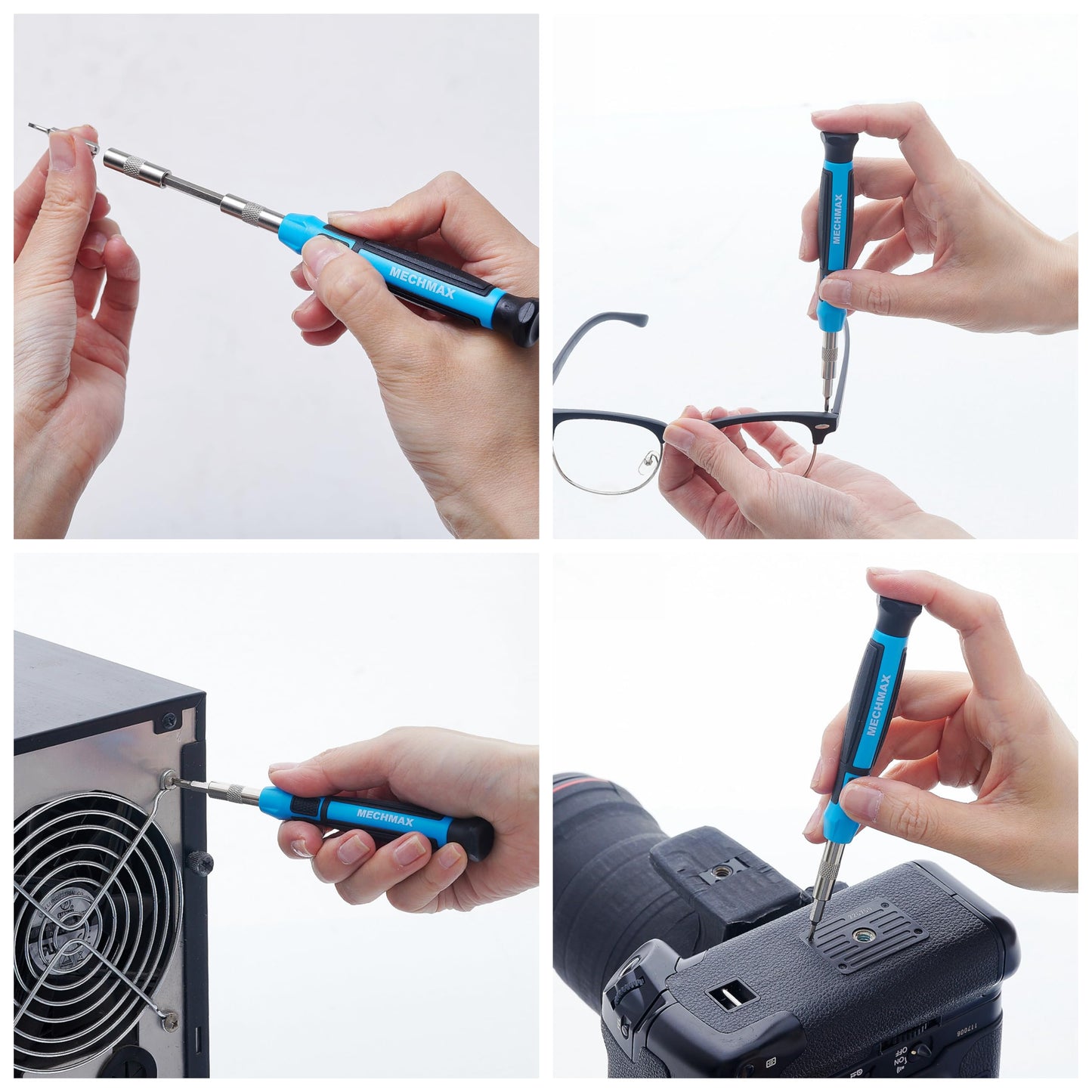 68 Piece MECHMAX Magnetic Ratchet Screwdriver Set, Socket and Interchangeable Bits Slotted, Phillips, Star, Precision Bits with Case for Home, Office, Car, Automotive, Ring Doorbell and as A Gift