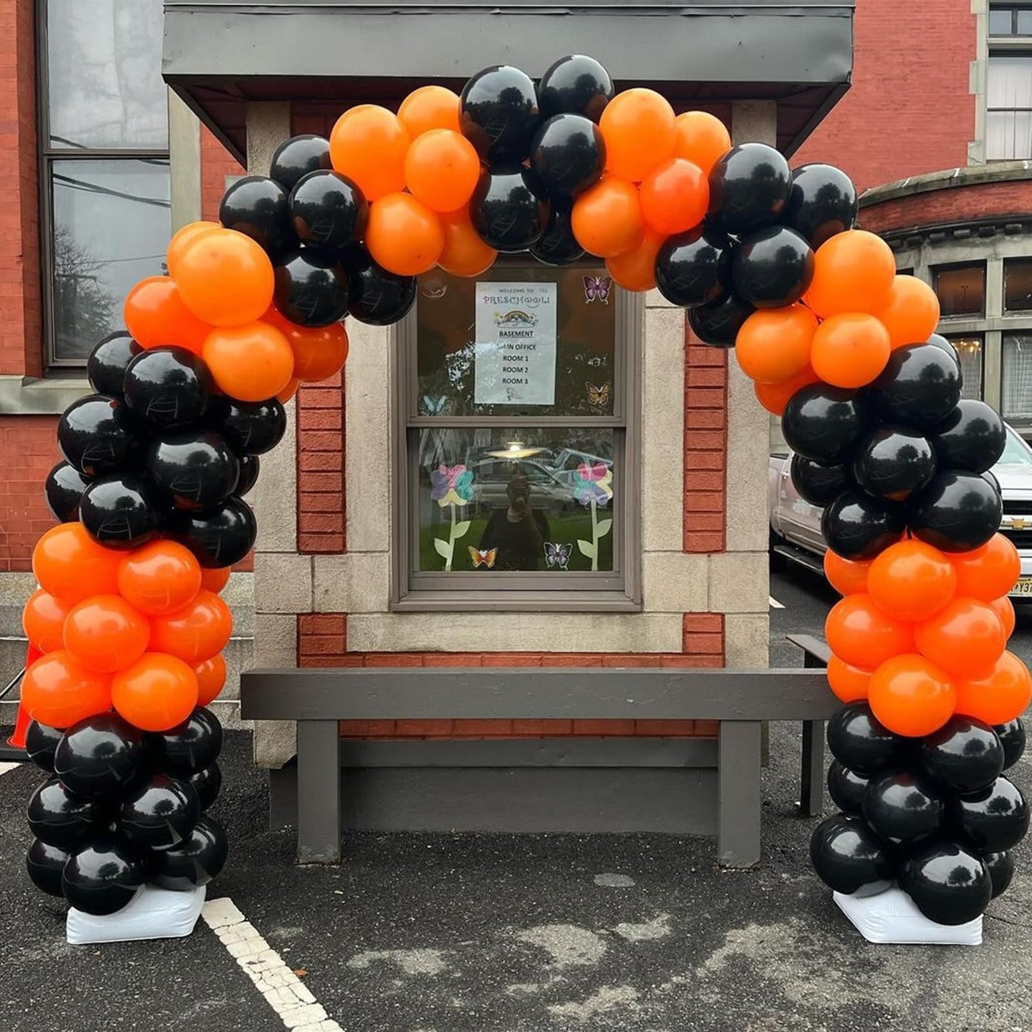 Orange and Black Balloons, Halloween Balloons Set, 67pcs 12 Inch Black Orange Confetti Balloon for Halloween Celebration Trick or Treat Party Spooky Ghost Party Bar Anniversary Graduation Decoration