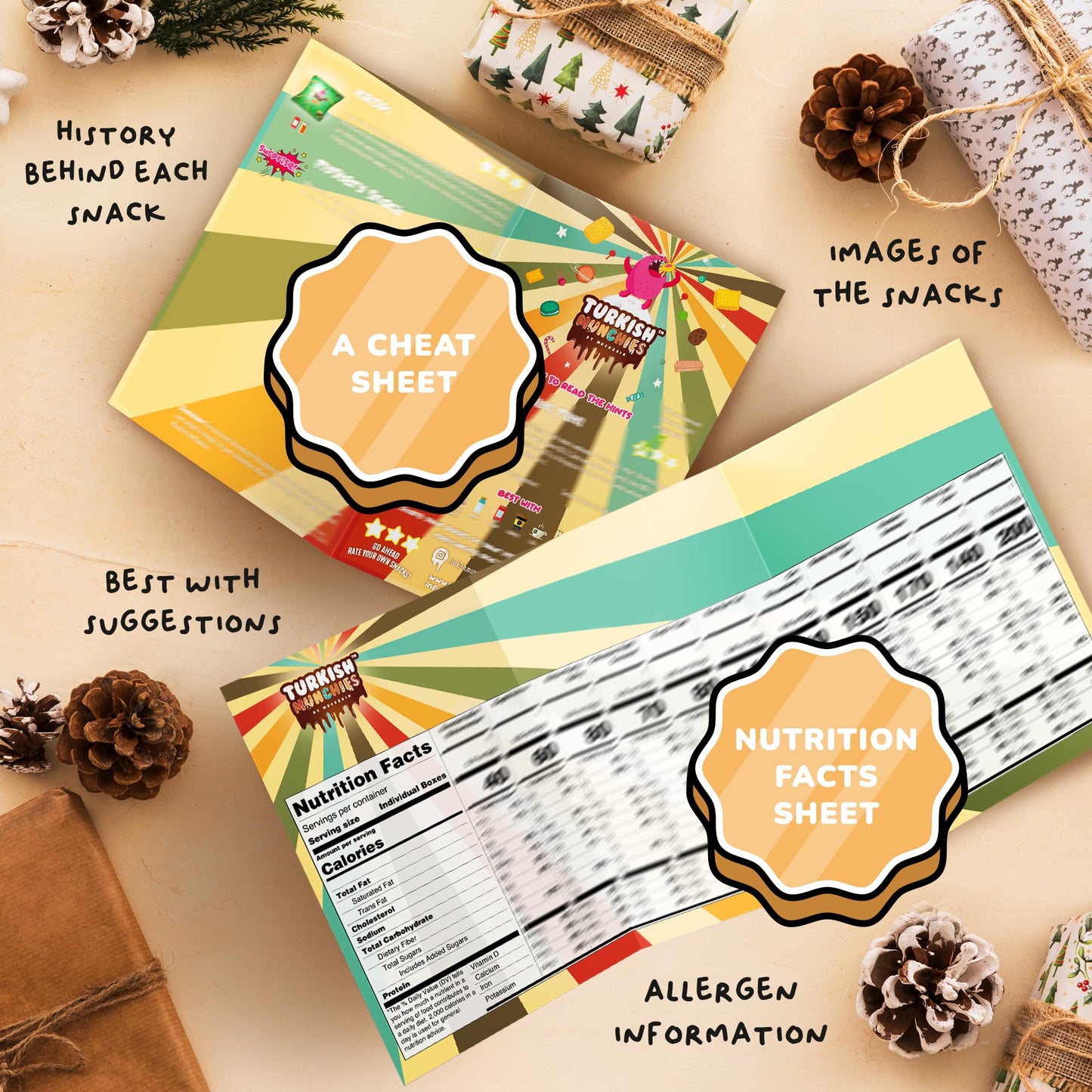 International Snack Box | Premium Exotic Foreign Snacks | Unique Snack Food Gifts | Try Extraordinary Turkish Snacks | Candies from Around the World (Midi Green)