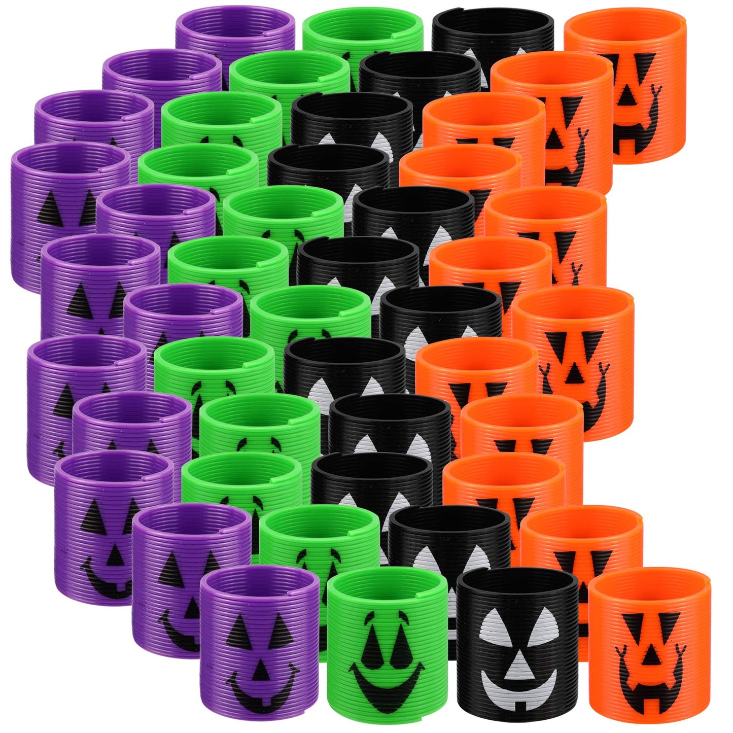 AYOGU Pack of 48 Magic Springs for Halloween Party Favors, Mini Magic Springs Toys for Kids-Perfect for Trick or Treat Party Supplies