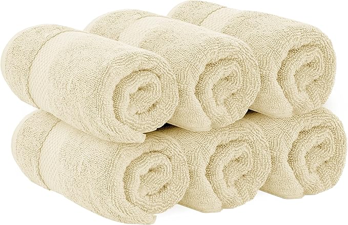 White Classic Luxury Beige Hand Towels