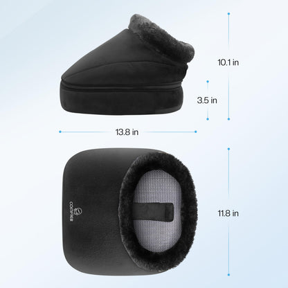 COMFIER Foot Massager with Heat, Electric Foot Warmer,Gifts for Women,Men, Shiatsu Feet Massager Machine for Plantar Fasciitis,Neuropathy, 2-in-1 Foot & Back Massager, Foot Heater