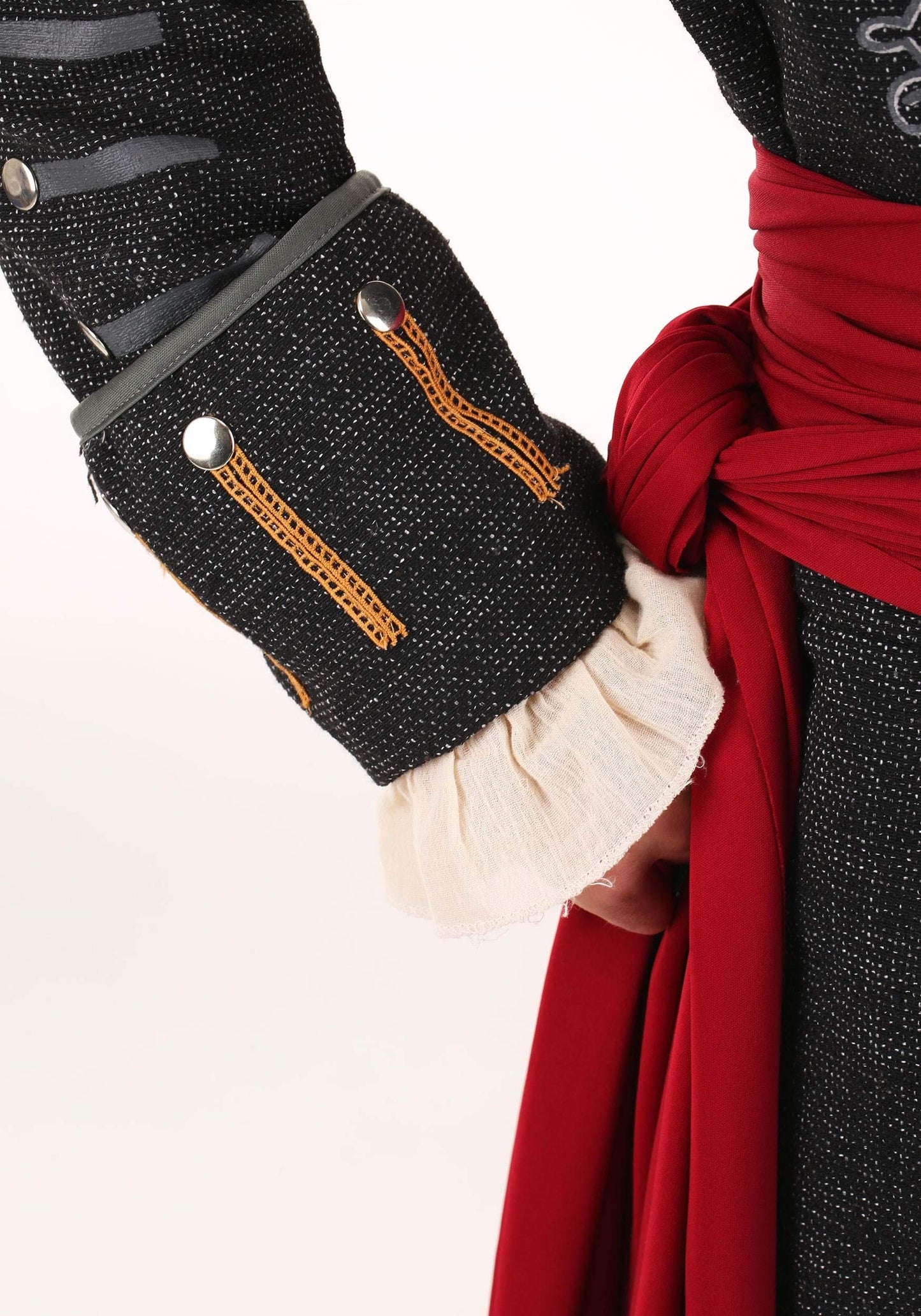 Adult Blackbeard Pirate Costume Mens, Black High Seas Swashbuckler Captain Halloween Outfit