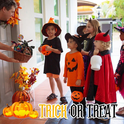 Halloween Treat Candy Bags 100pcs, Kids Small Halloween Goodie Bags Bulk, Plastic Halloween Bags for Trick or Treat, Party Favor, Popcorn, Snack and Cookie with Pumpkin, Ghost，Cat Elements