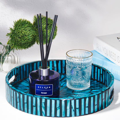 Reed Diffusers Set, 3.7 Oz Scent Diffuser, 6 Reed Diffuser Sticks, Home Fragrance Hyacinth, Peony & Citrus, Aromatherapy Oil Diffuser Reeds, More Masculine Scent, Bathroom & Office Decor 110ml