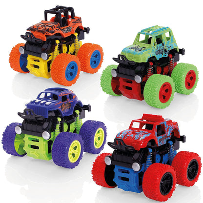 Wheelz Monster Truck Stadium Set - Monster Truck Toys For 3-6 Year Old Boys - Includes 4 Monster Trucks, Storage Tub & Accessories - Boys Car Toys Age 3 Plus