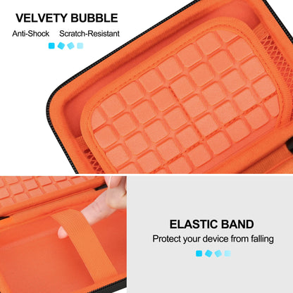 Lacdo Hard Drive Carrying Case for LaCie Rugged Mini/Rugged Thunderbolt USB 3.0 2.0 USB-C External Hard Drive Portable HDD 1TB 2TB 4TB 5TB EVA Shockproof Protective Storage Holder Travel Bag, Orange