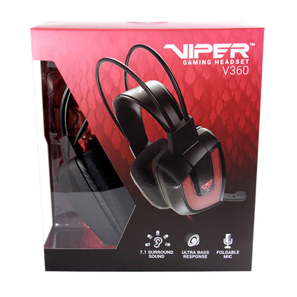 Patriot Viper V360 7.1 Virtual Surround Sound Gaming Headset (PV3607UMLK)