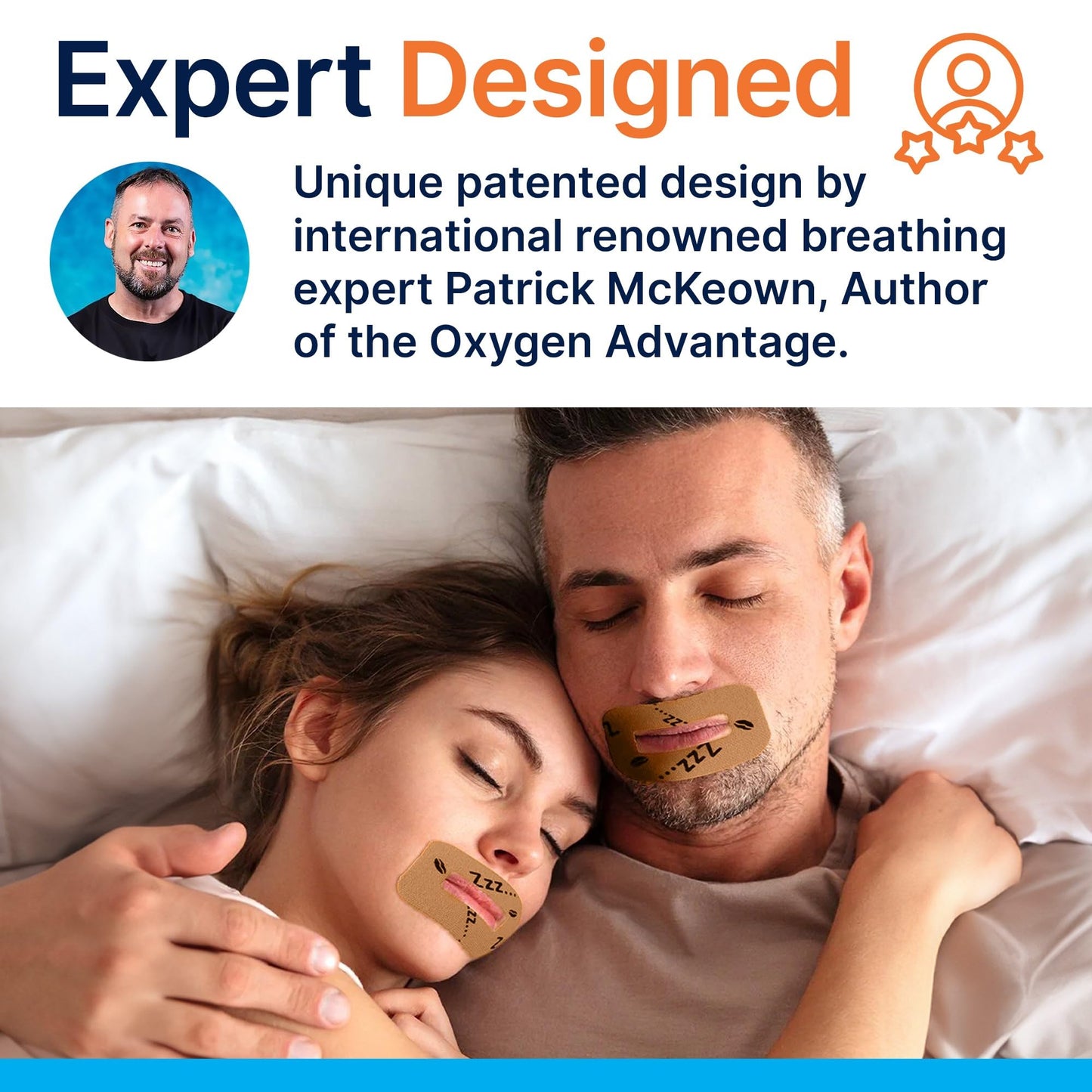 MyoTape - Mouth Tape for Adults - 90 Nights - Reduce Snoring - Safe Alternative to Mouth Tape - Improve Your Sleep - Promote Nasal Breathing - Men/Women/Unisex - Comfortable & Gentle On Skin